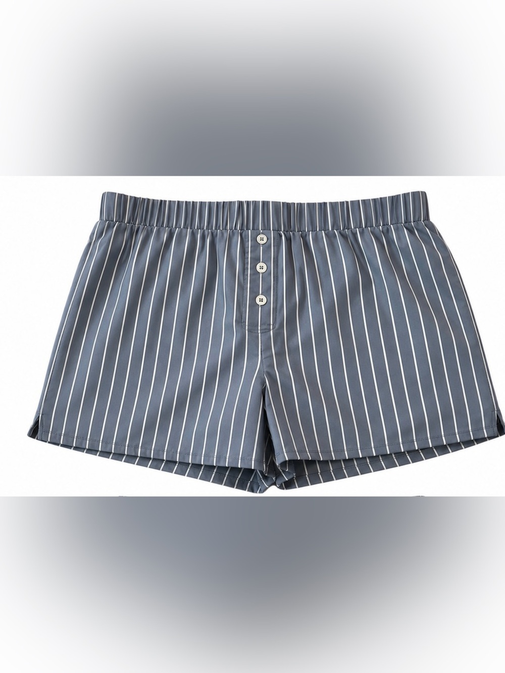 art class Blue and White Pinstripe Kids Shorts